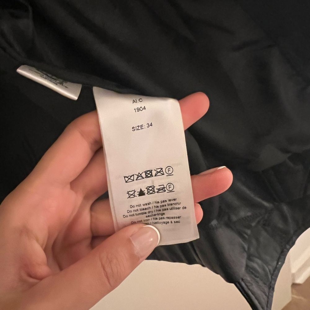 Ganni Black Leather Patchwork Jacket - image 4